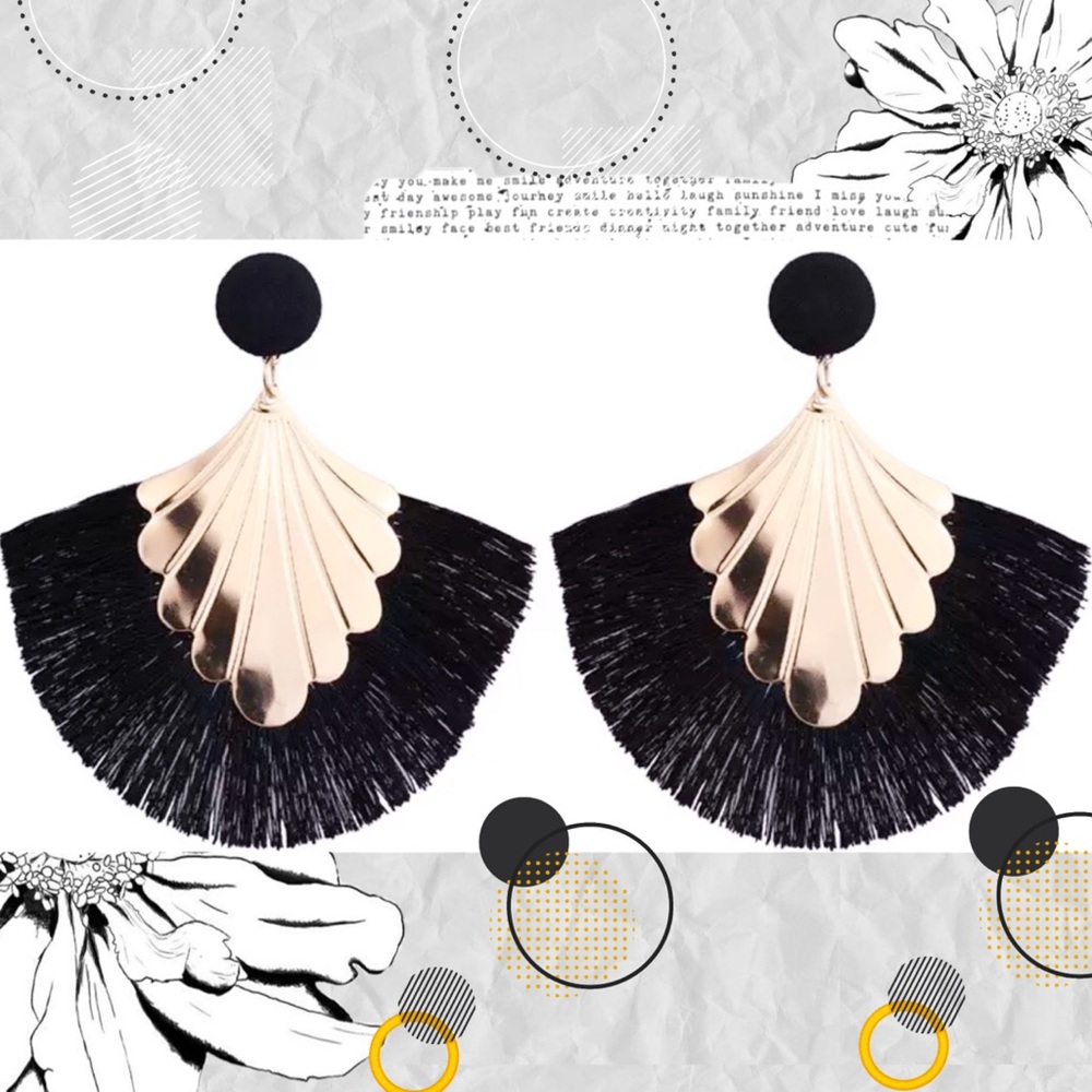 🦋Geometric Tasseled Fashion Earrings‎